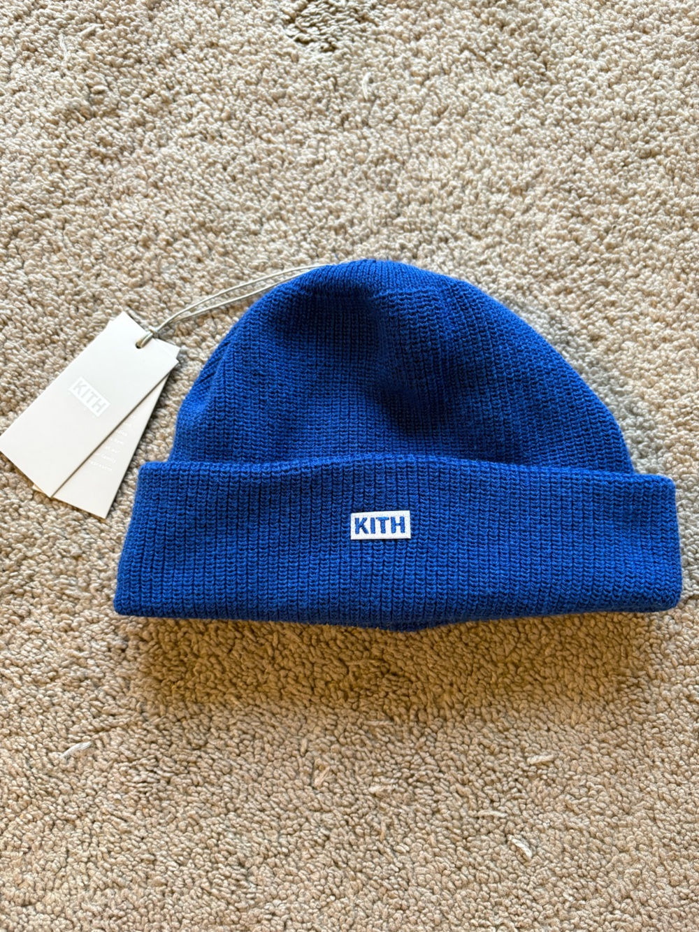 Kith Kids Royal Blue Ribbed Beanie